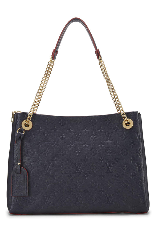 Louis Vuitton, Blue Infini Monogram Empreinte Surene MM, Navy