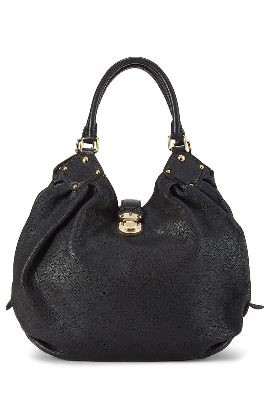 Louis Vuitton, Black Monogram Mahina Large, Black