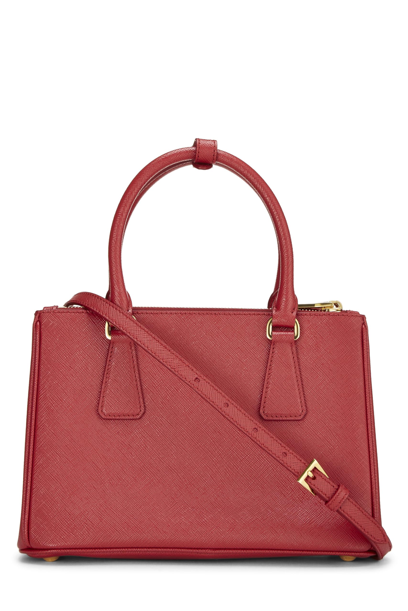 Prada, Red Saffiano Galleria Tote Small, Red
