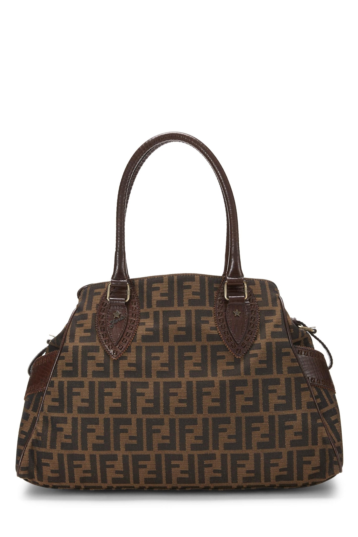 Fendi, Brown Zucca Velour Bag Du Jour Small, Brown
