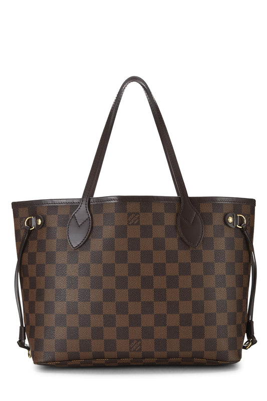 Louis Vuitton, Damier Ebene Neverfull PM NM, Brown