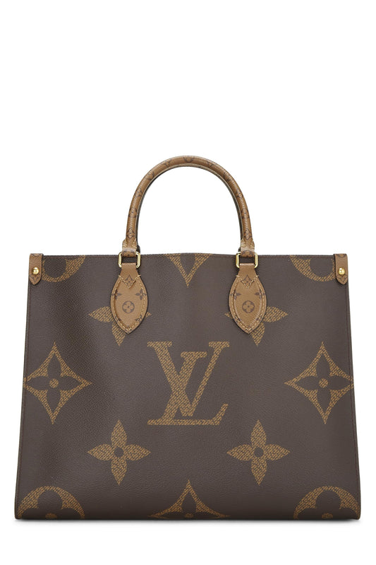 Louis Vuitton, Monogram Reversed Giant On The Go MM, Brown