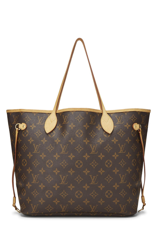 Louis Vuitton, Monogram Canvas Neverfull MM, Brown