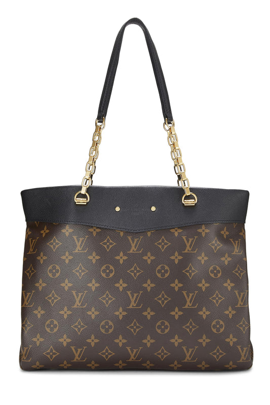 Louis Vuitton, Black Monogram Canvas Pallas Shopper, Black