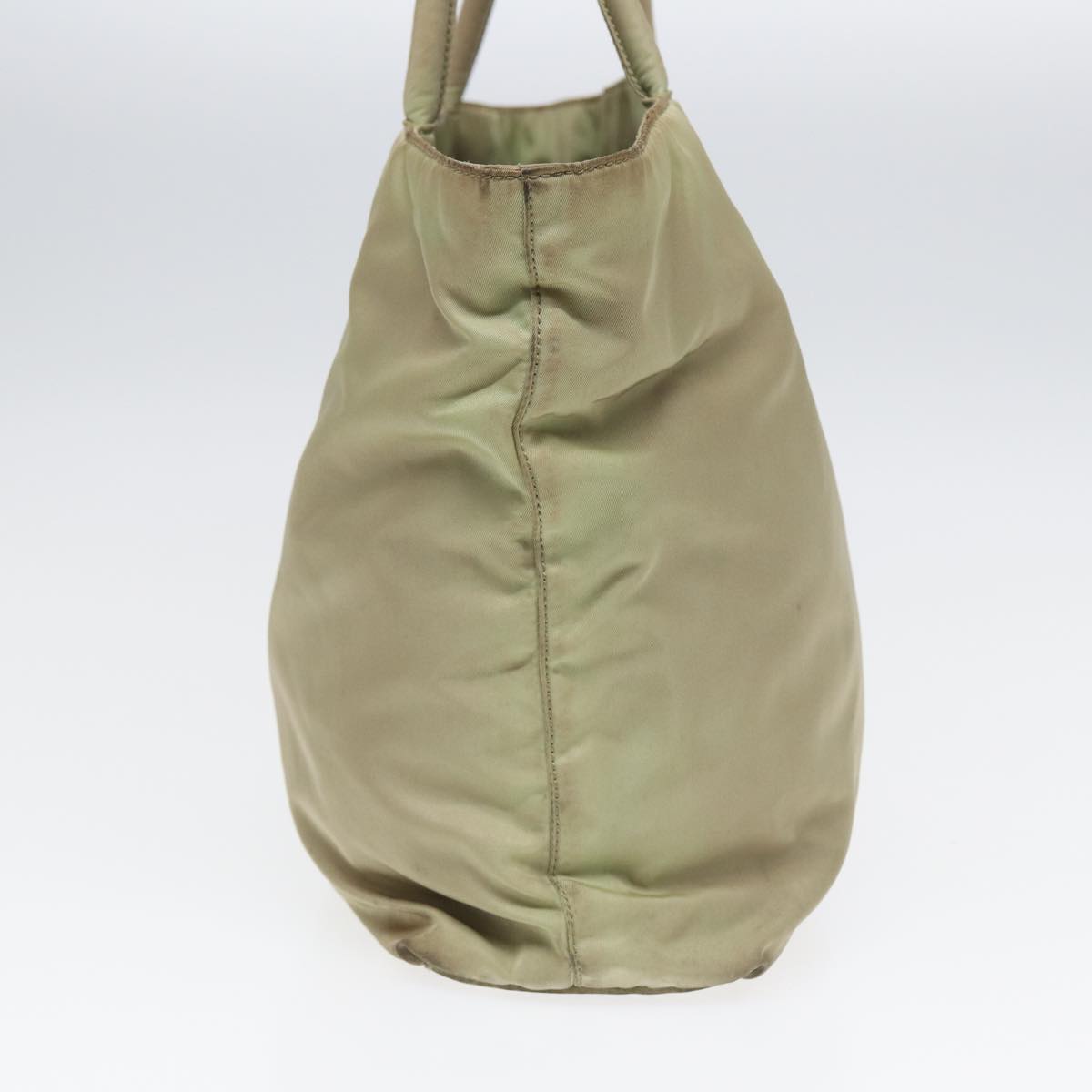 PRADA Tote Bag Nylon Cream Auth