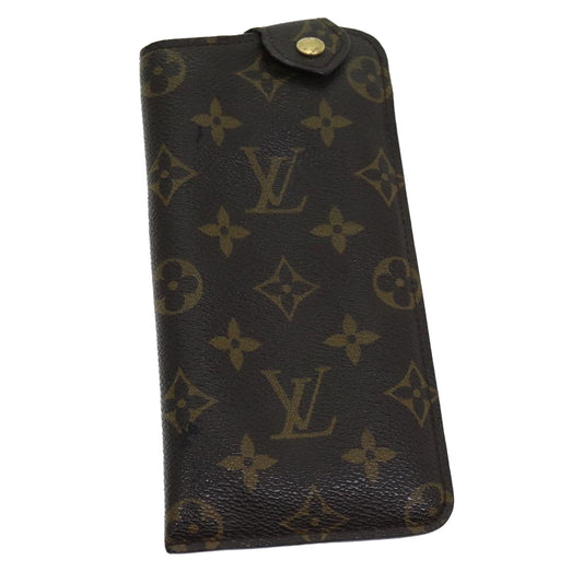LOUIS VUITTON Monogram Etui Lunette MM Glasses Case M66544 LV Auth 82045