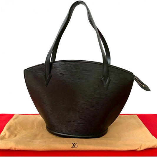 LOUIS VUITTON Tote Bag Epi Leather black Epi Sunjack shopping Women