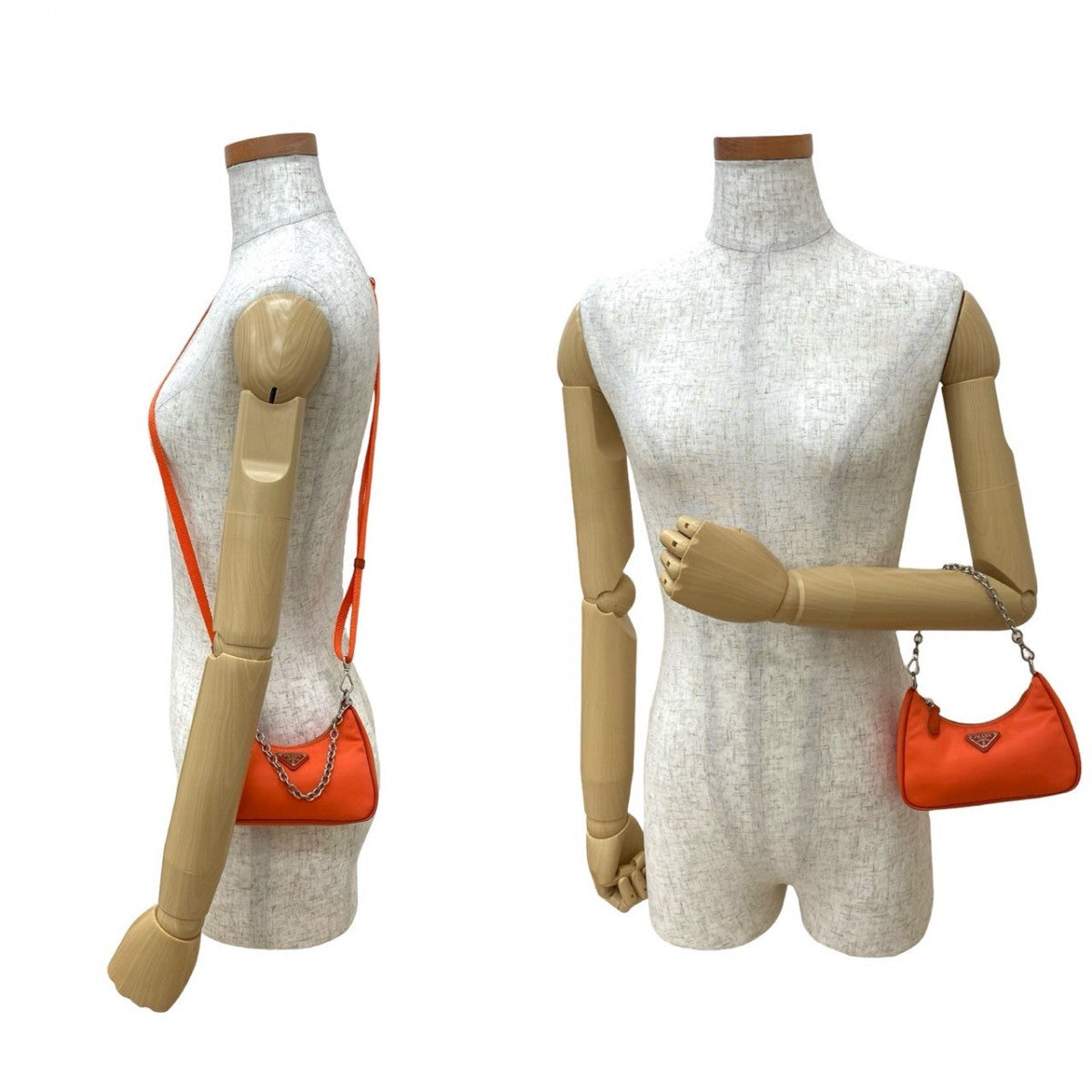 PRADA Shoulder Bag Nylon Orange