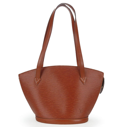 LOUIS VUITTON Tote Bag Epi Leather Brown Sun jack shopping