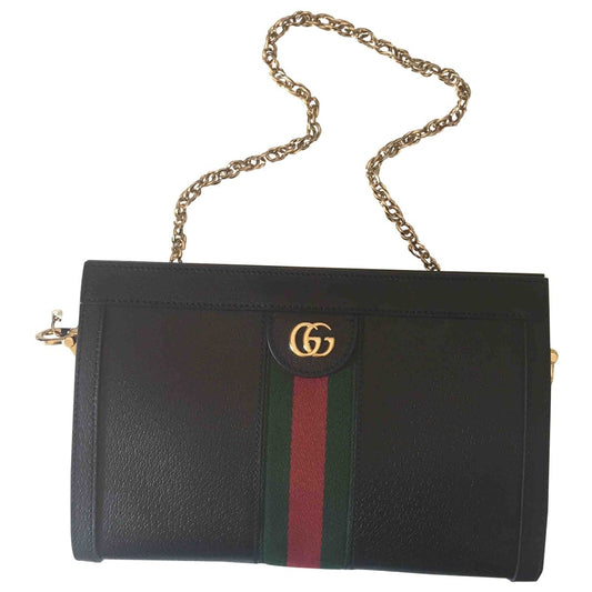 Gucci ophidia black leather handbag