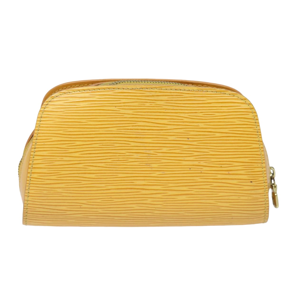 LOUIS VUITTON Epi Dauphine PM Pouch Yellow M48449 LV Auth 82347