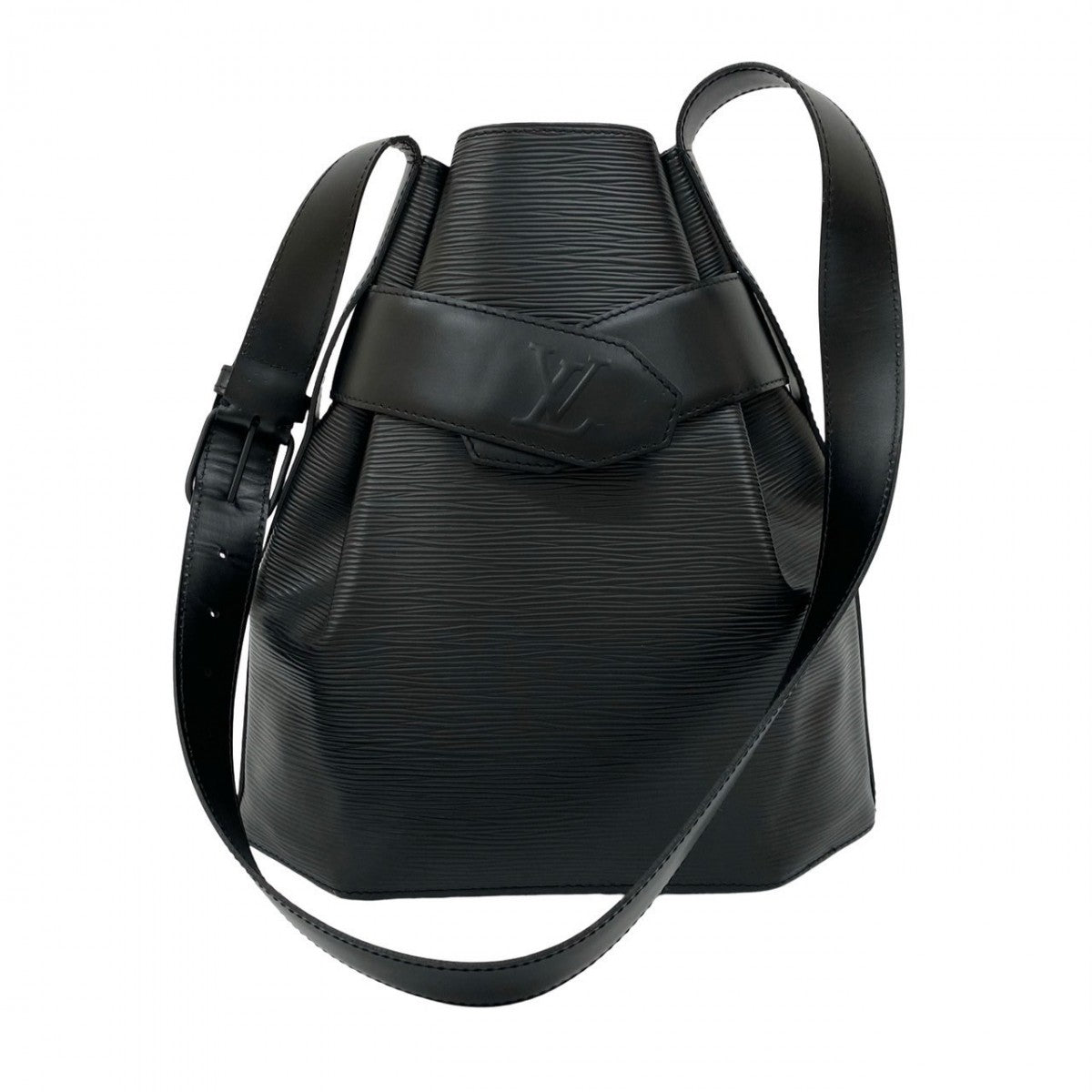 LOUIS VUITTON Shoulder Bag Epi Leather black Epi Sac De Paul PM Women