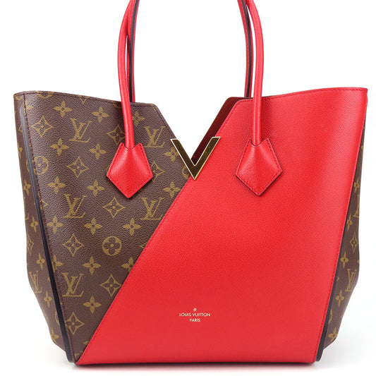 LOUIS VUITTON Tote Bag Monogram Red Kimono MM