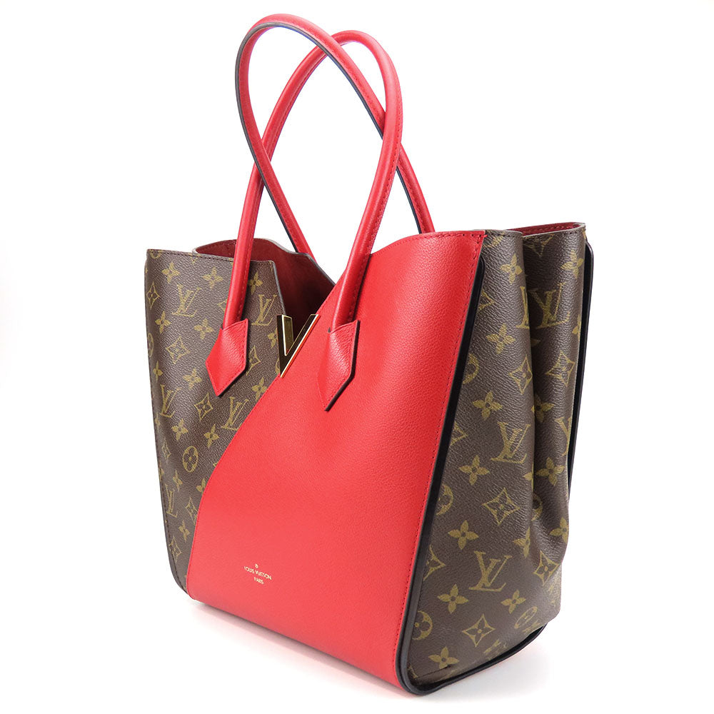  LOUIS VUITTON Tote Bag Monogram Red Kimono MM