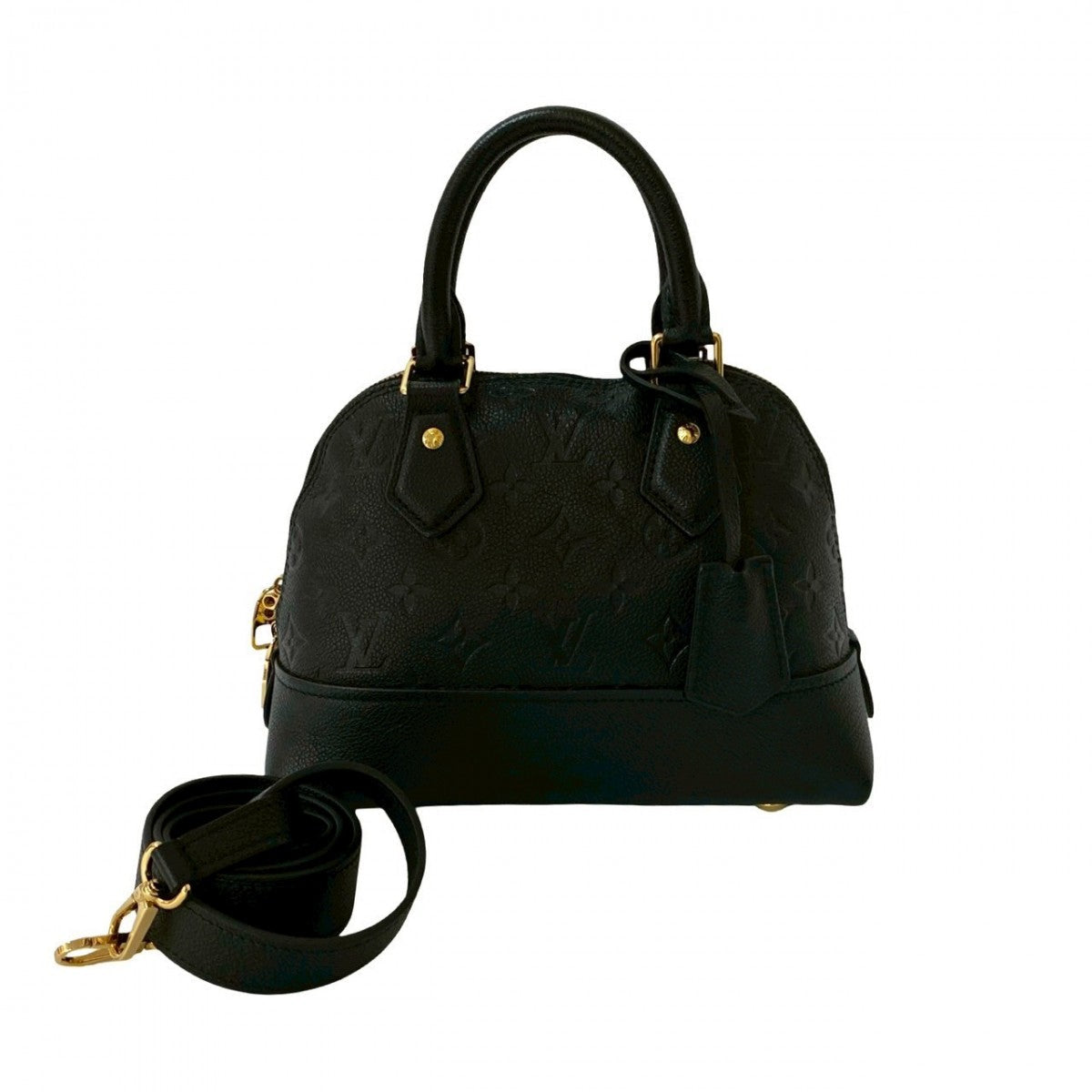 LOUIS VUITTON Shoulder Bag leather black Monogram Ann Platt Neo Arma BB