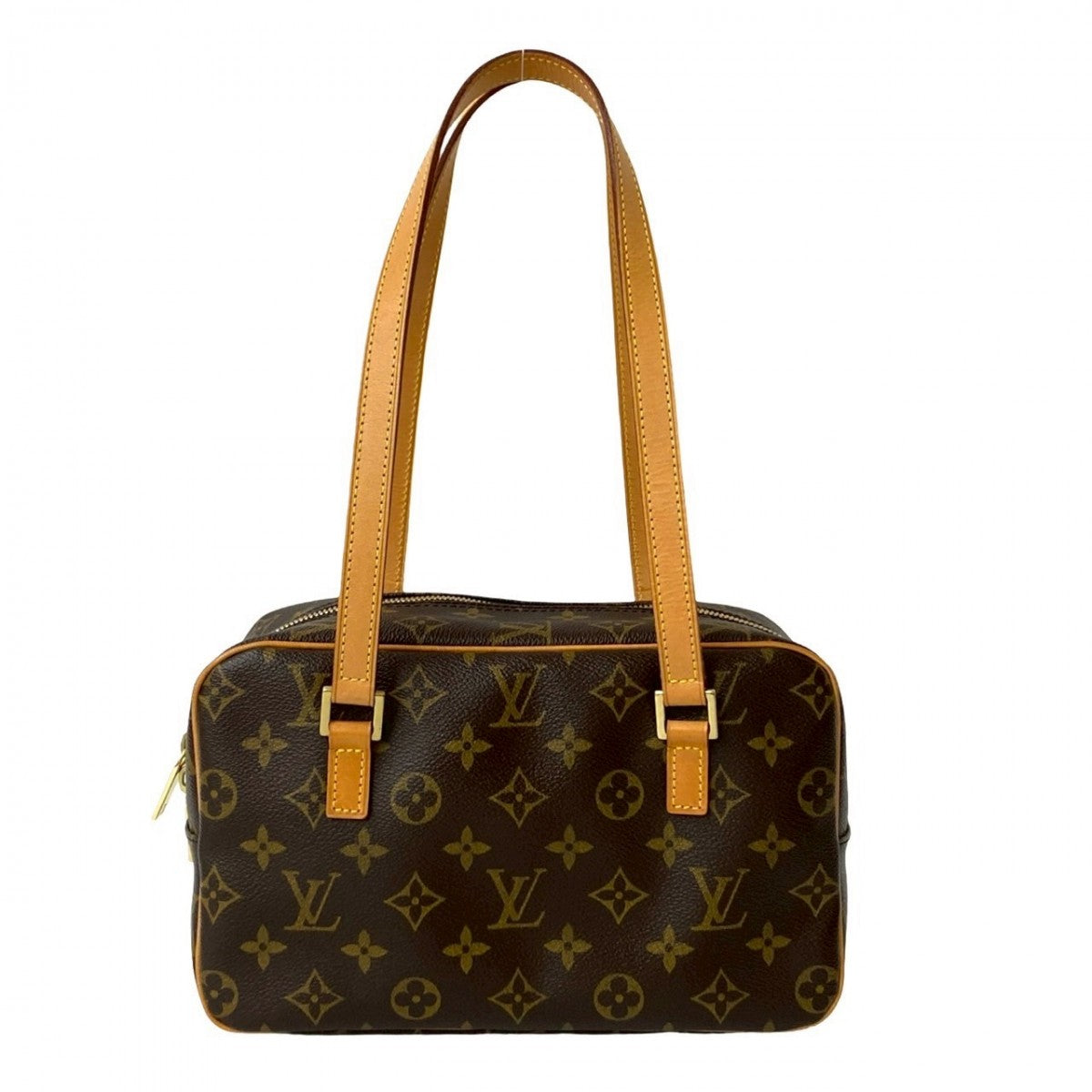 LOUIS VUITTON Shoulder Bag leather Brown Monogram SHITE MM