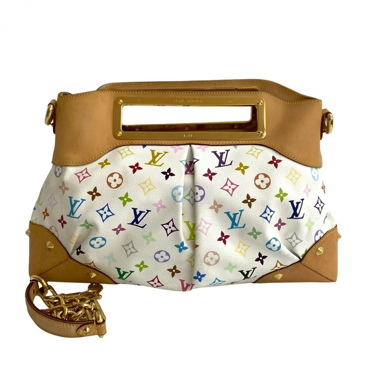   LOUIS VUITTON Shoulder Bag leather multicolor Monogram multicolor Judy GM