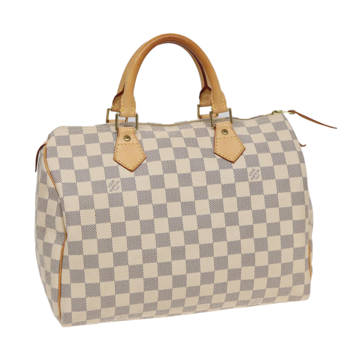 LOUIS VUITTON Damier Azur Hand Bag N41533 LV Auth 82547