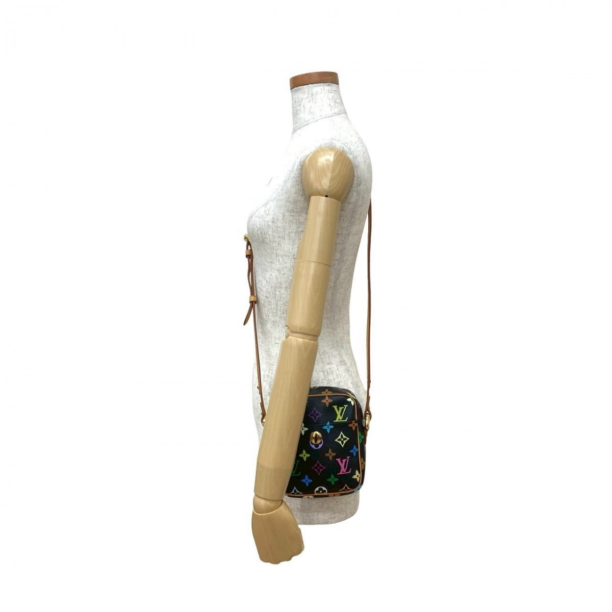 LOUIS VUITTON Shoulder Bag leather multicolor Monogram multicolor lift