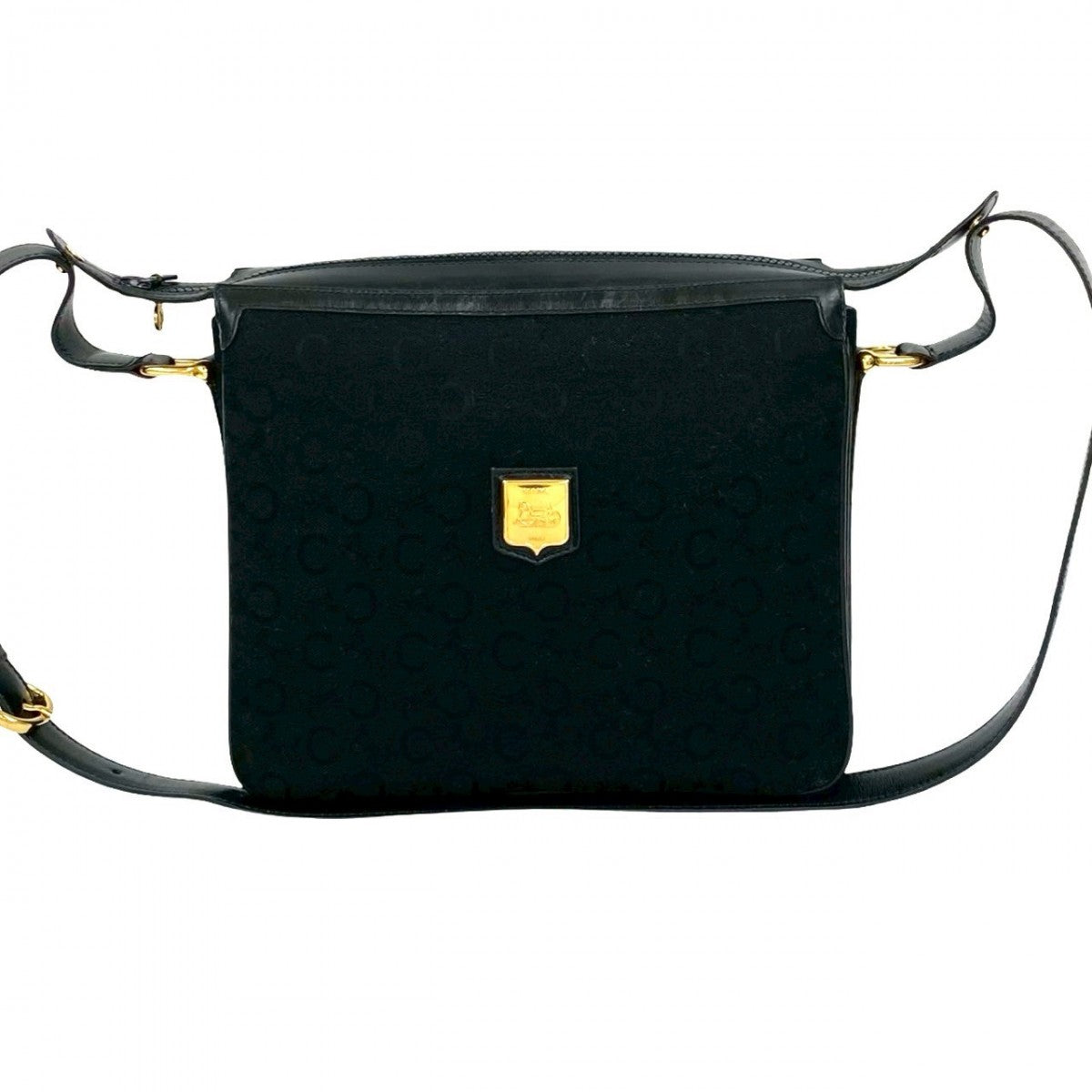 CELINE Shoulder Bag leather black
