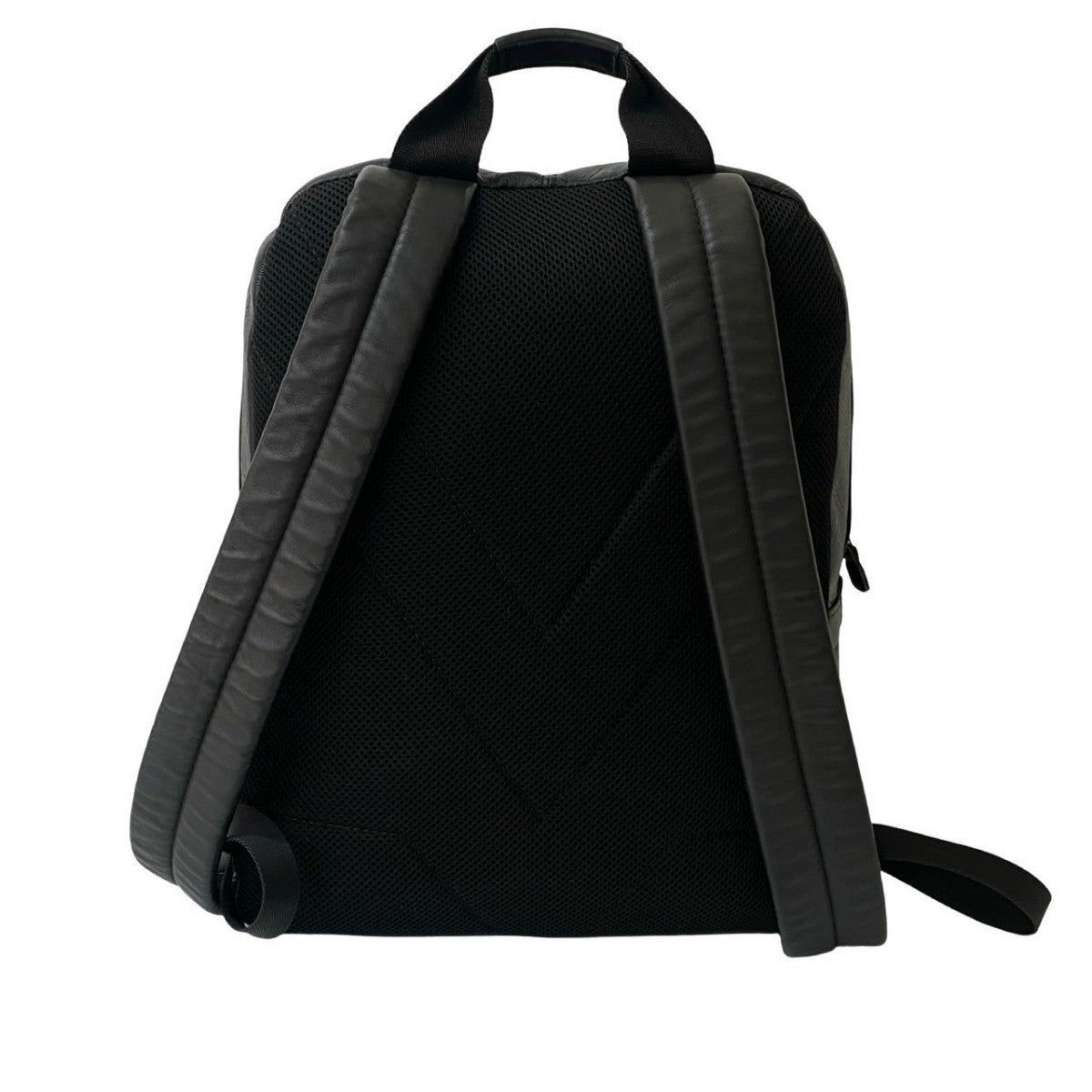 LOUIS VUITTON Backpack leather black Monogram shadow sprinter backpack