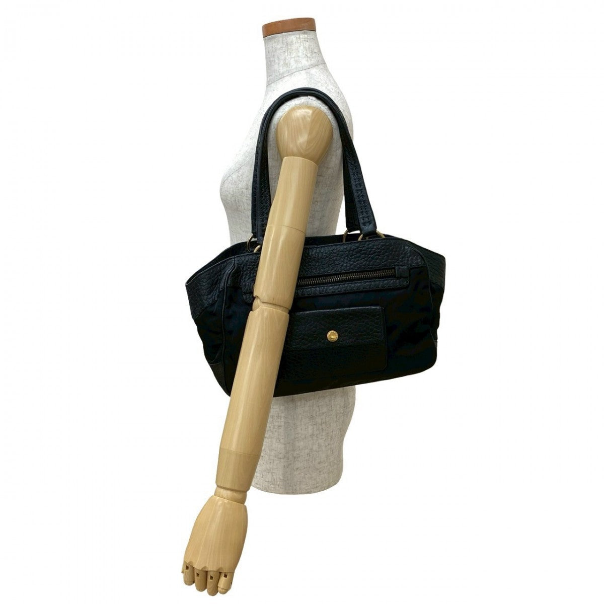 PRADA Shoulder Bag leather black - Style 10