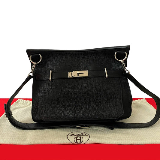 HERMES Shoulder Bag Taurillon Clemence black Gypsysiel 34