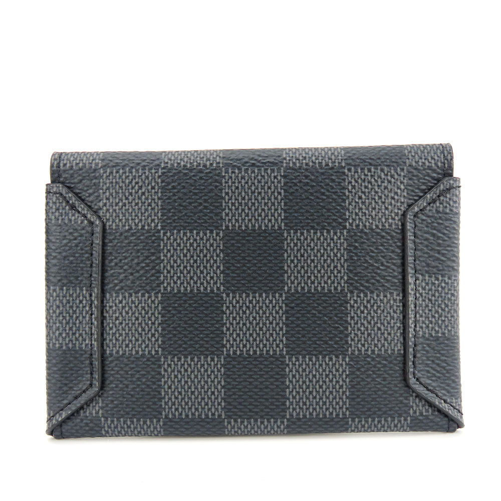 LOUIS VUITTON business bag N60255 Damier Grafitte black Alpha Triple Pouch unisex(Unisex)