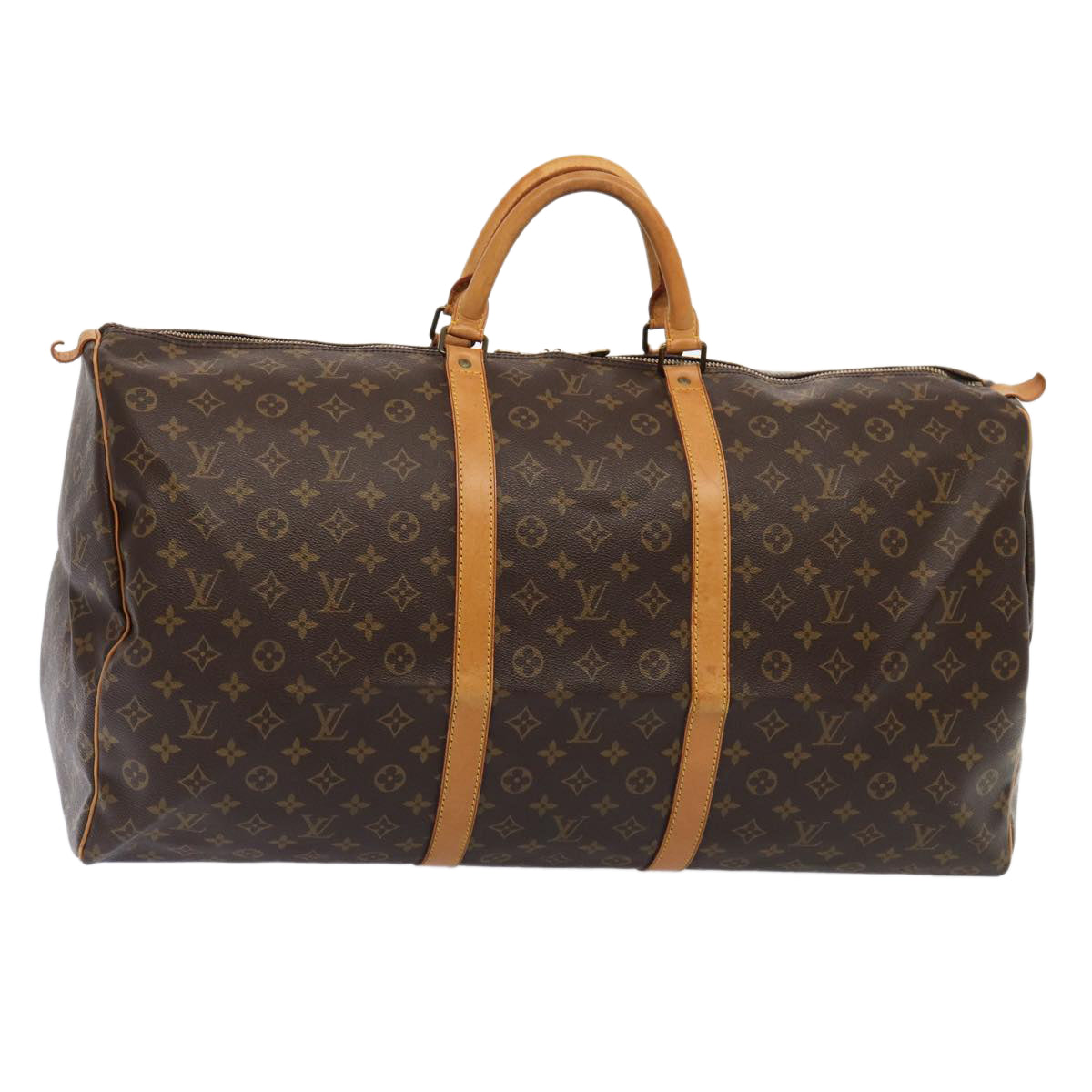 LOUIS VUITTON Monogram Keepall 60 Boston Bag LV Auth