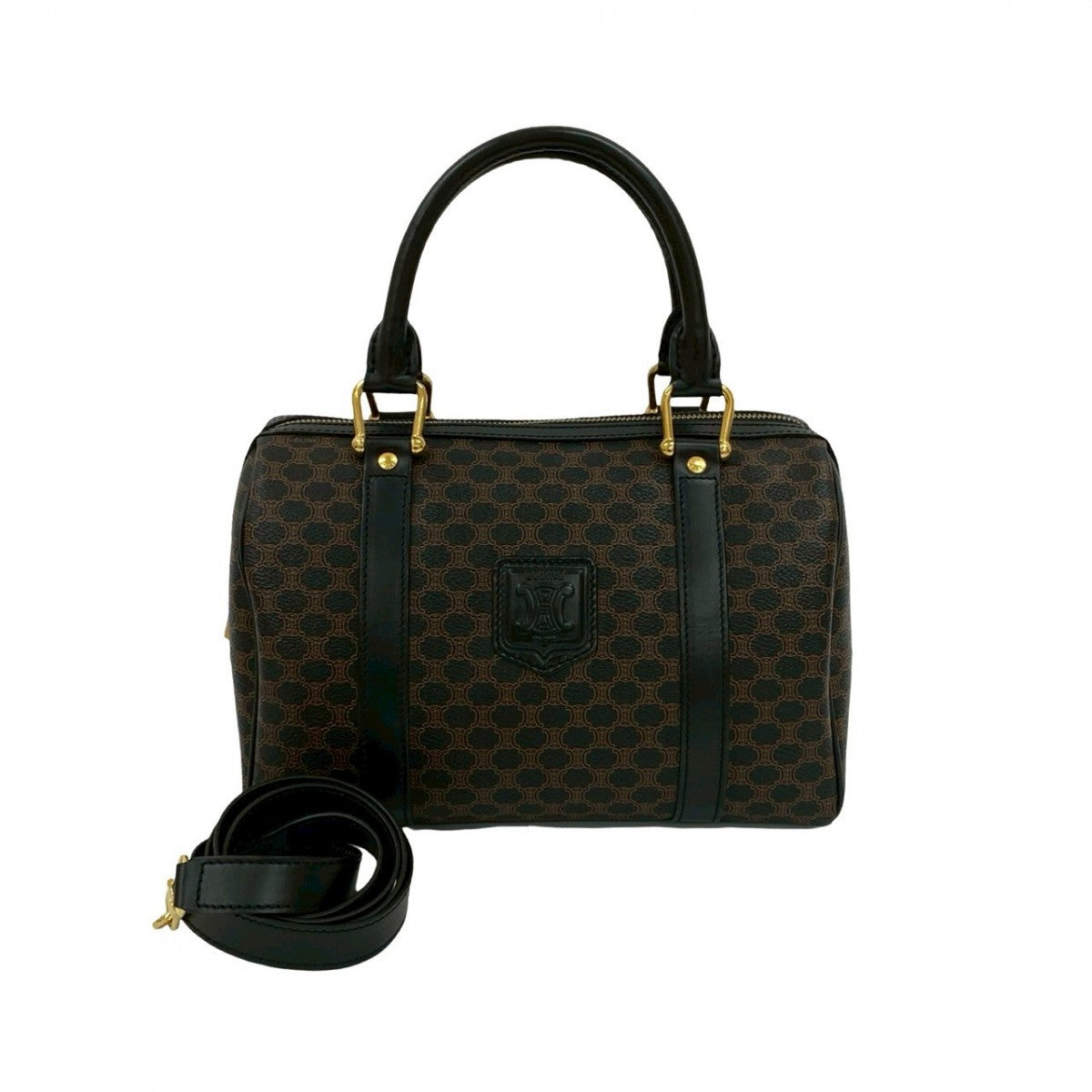 CELINE Shoulder Bag leather black
