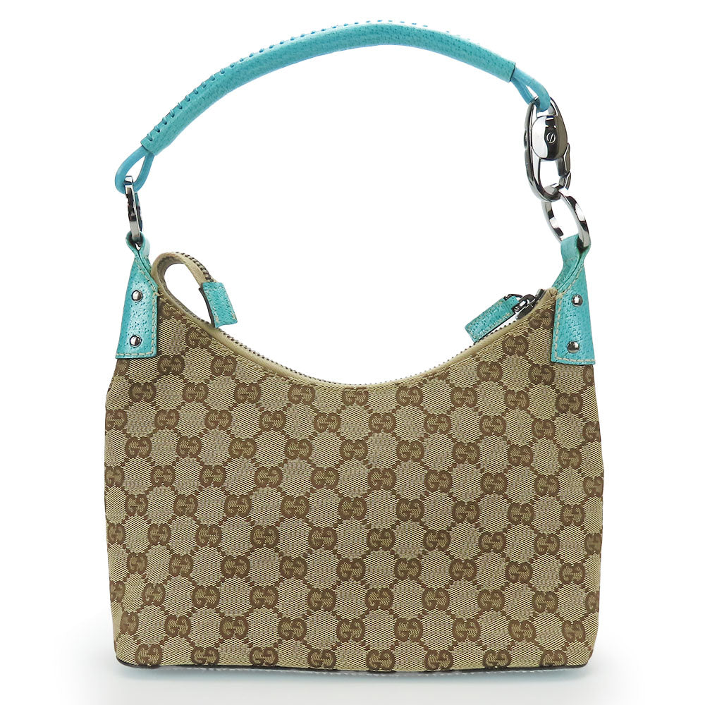 GUCCI Shoulder Bag 115002 GG canvas blue