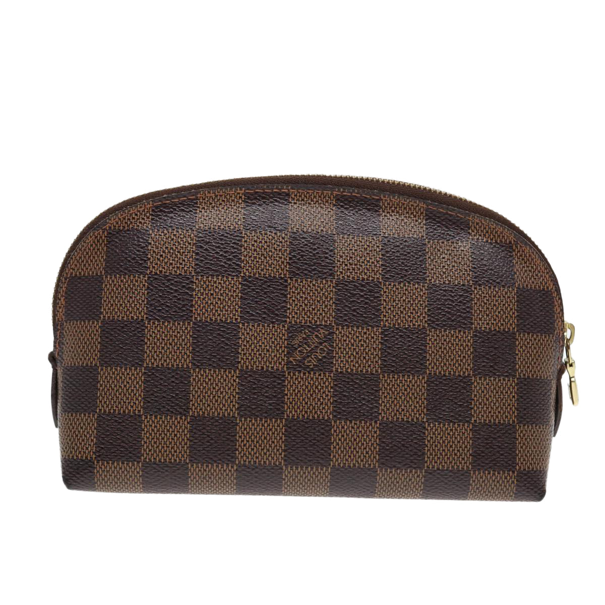 LOUIS VUITTON Damier Ebene Pochette Cosmetic PM Pouch N47516 LV Auth 82975