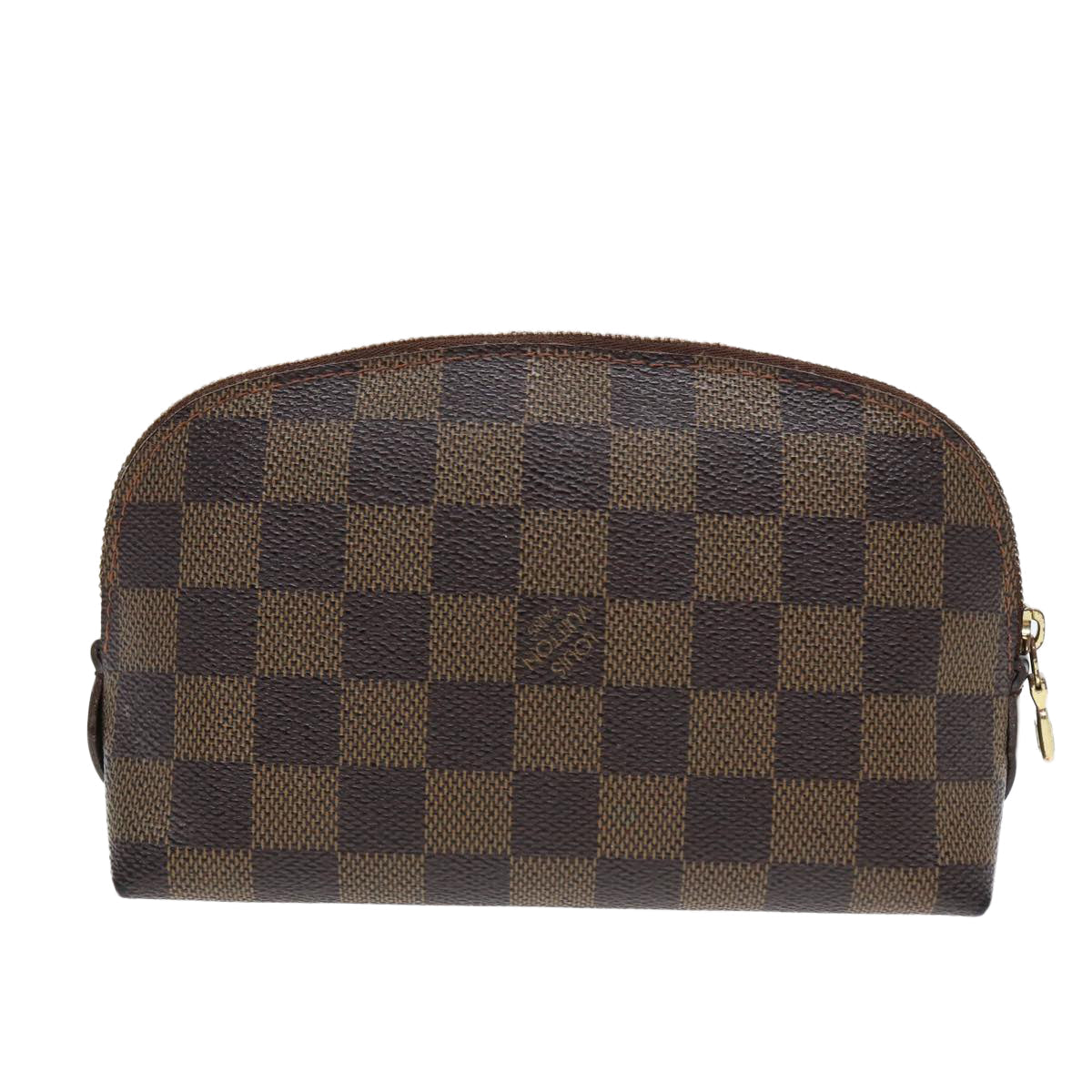 LOUIS VUITTON Damier Ebene Pochette Cosmetic PM Pouch N47516 LV Auth 82977