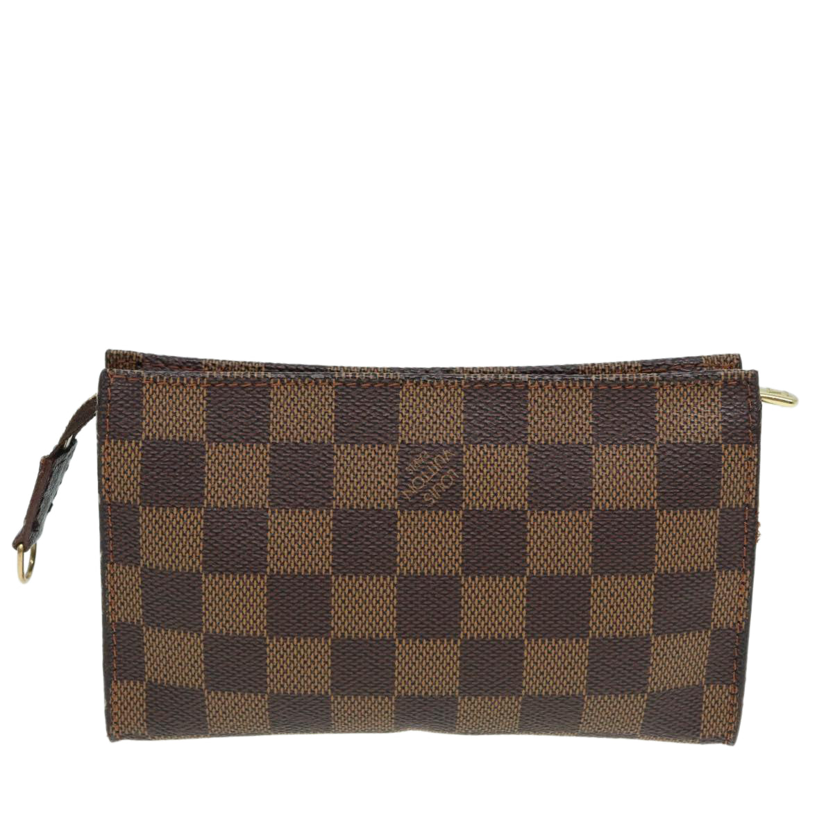 LOUIS VUITTON Damier Ebene Marais Pouch LV Auth 83001