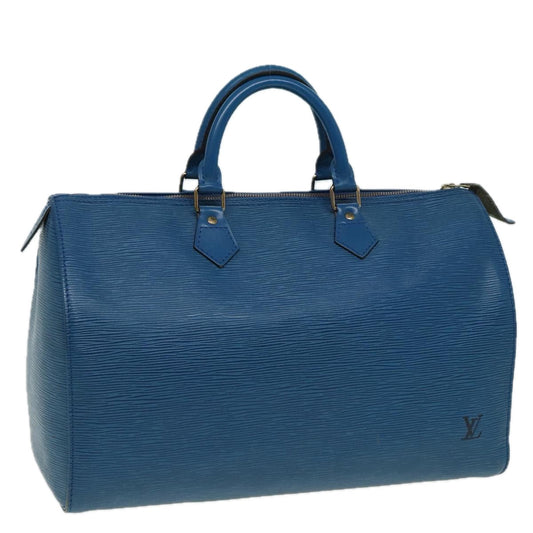 LOUIS VUITTON Epi Hand Bag Toledo Blue M42995 LV Auth 83022