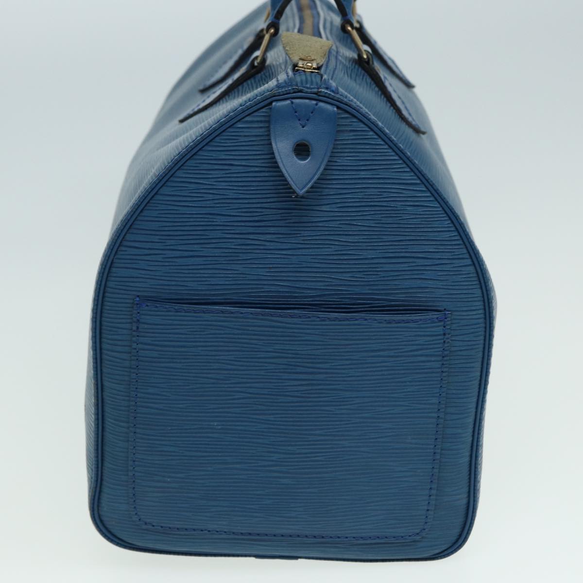LOUIS VUITTON Epi Hand Bag Toledo Blue M42995 LV Auth 83022