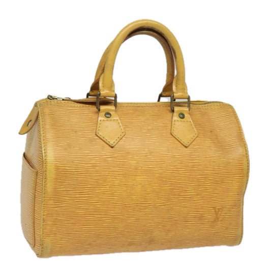 LOUIS VUITTON Epi Hand Bag Tassili Yellow M43019 LV Auth 83026