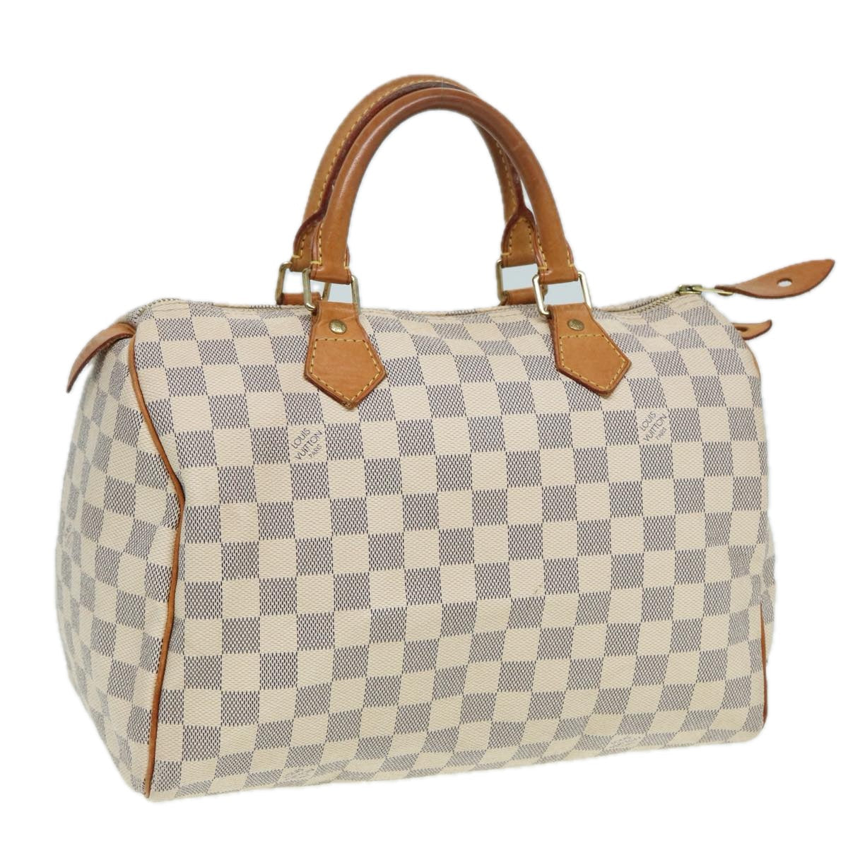 LOUIS VUITTON Damier Azur Hand Bag N41533 LV Auth 83074