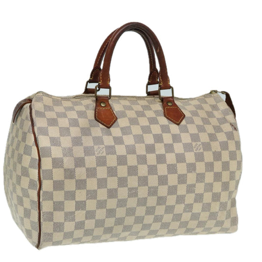 LOUIS VUITTON Damier Azur Hand Bag N41535 LV Auth 83075