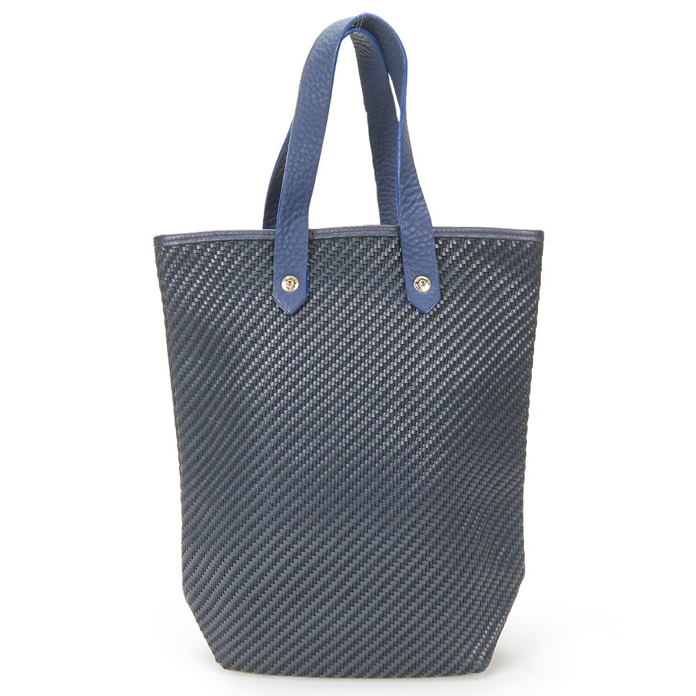 HERMES Tote Bag Leather, Polyester Navy Amedabadiago PM unisex(Unisex)