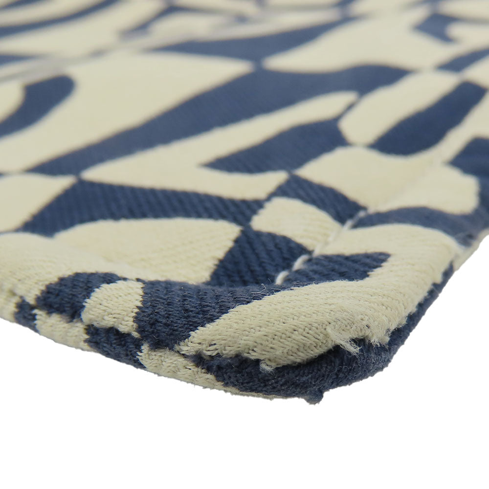 HERMES Pouch canvas Navy Chene Dunkle Truth Flat GM Women