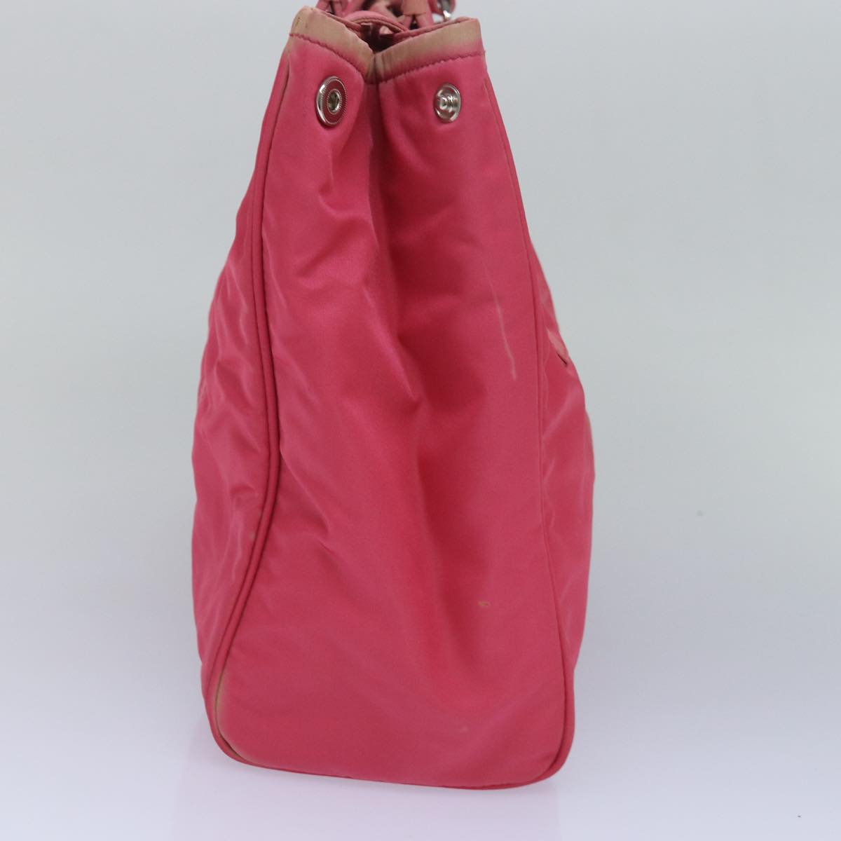 PRADA Tote Bag Nylon Pink Auth