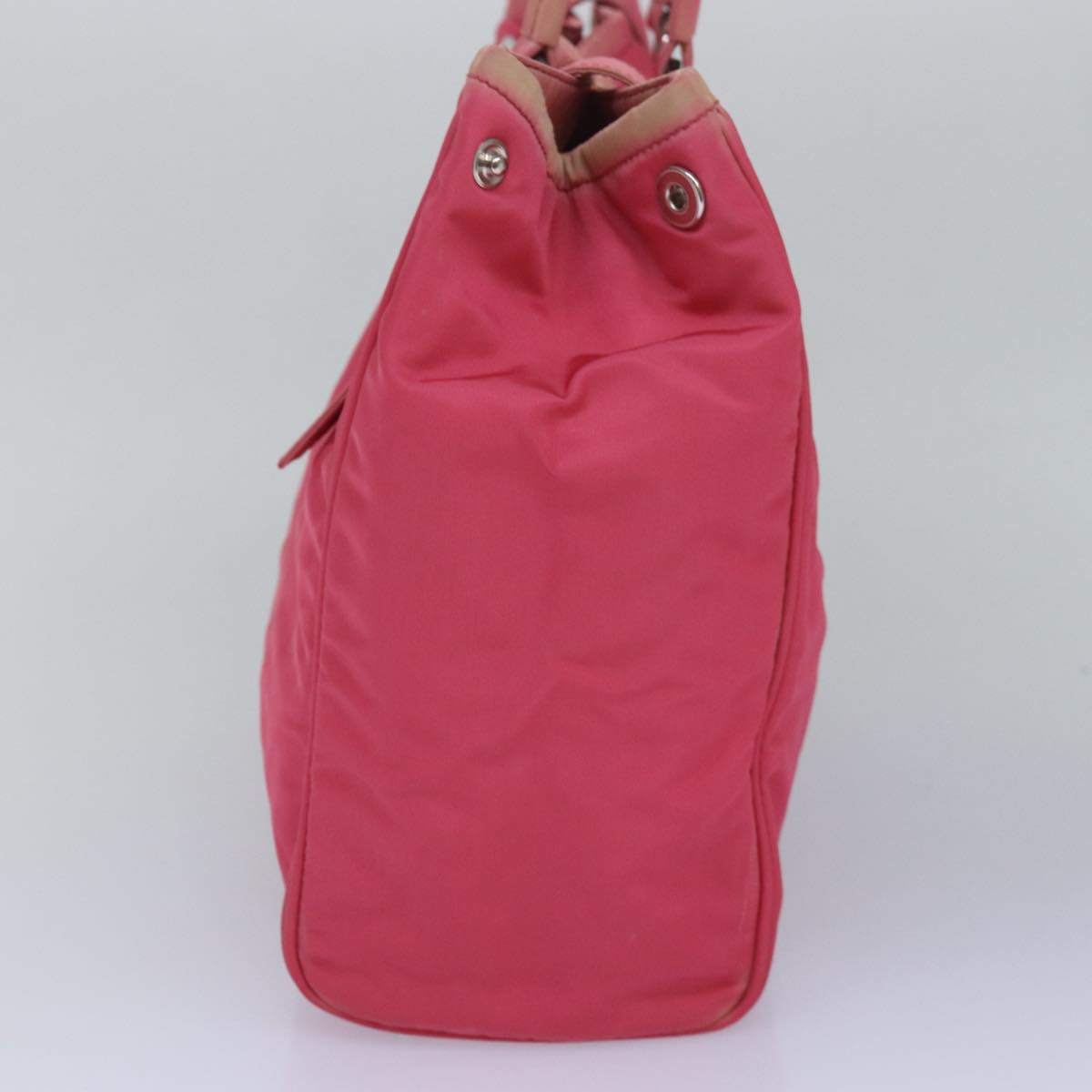 PRADA Tote Bag Nylon Pink Auth