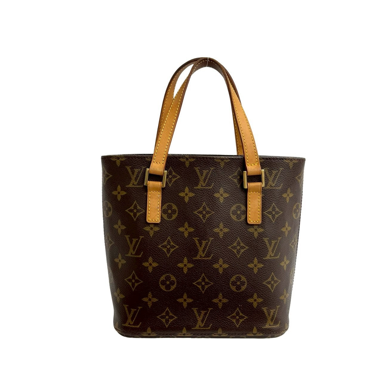 LOUIS VUITTON Handbag leather Brown Monogram VavinPM