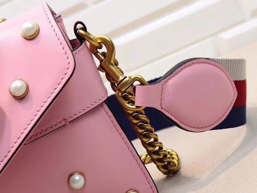 Gucci Monogram Nylon Leather Mini Crossbody