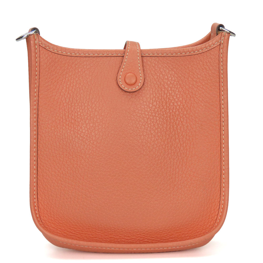 HERMES Shoulder Bag Togo pink Evelyn TPM Women