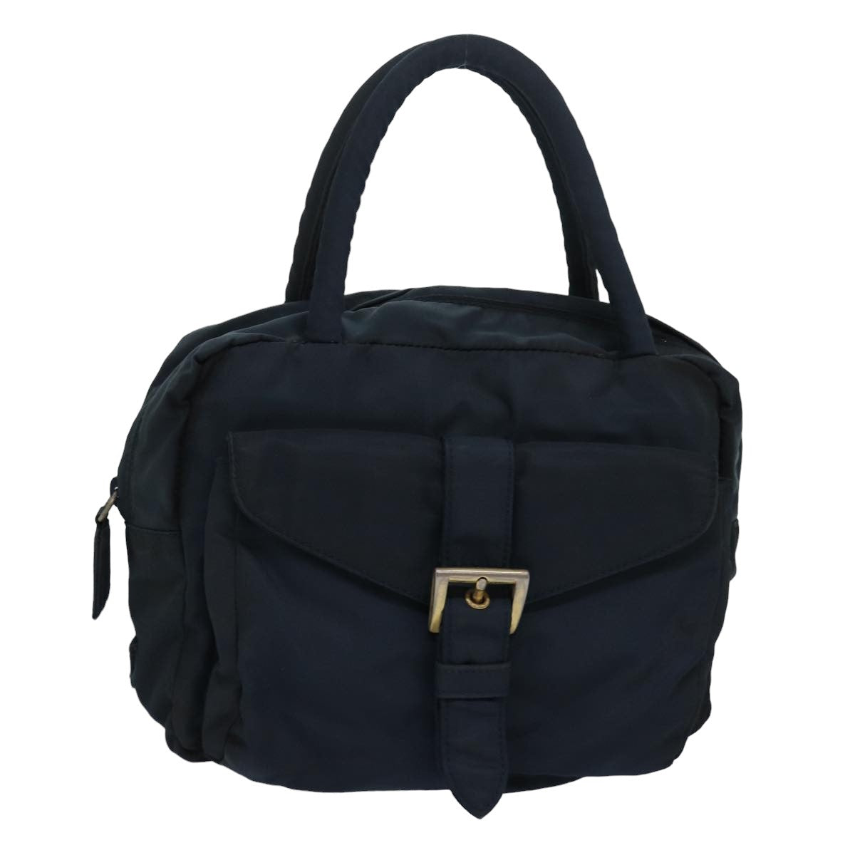 PRADA Hand Bag Nylon Navy Auth