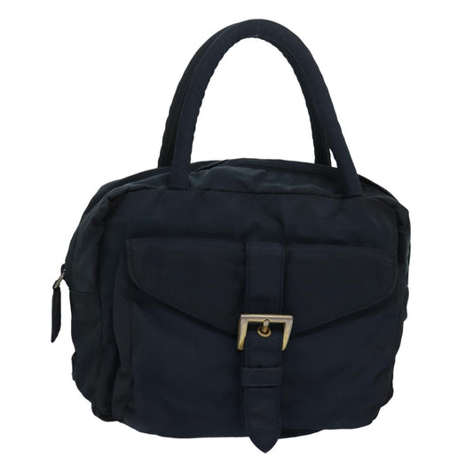 PRADA Hand Bag Nylon Navy Auth