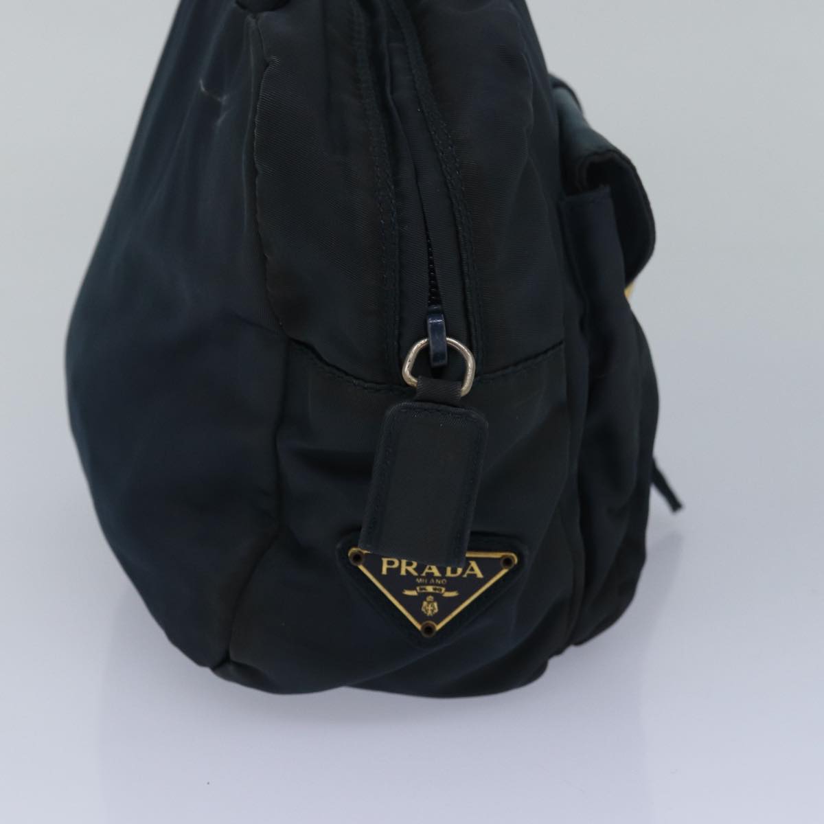 PRADA Hand Bag Nylon Navy Auth
