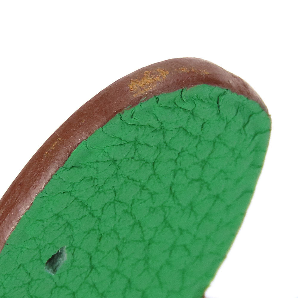 HERMES Bag charm Epsom , Taurillon Clemence green Petite Ash Turtle GM Women